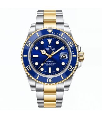 Chronoguard DeptMaster Blue Two Tone Gold Diver Blau/Gold Automatik Herrenuhr