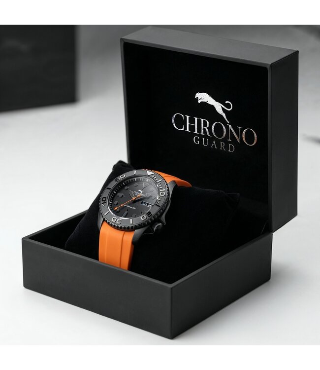 Chronoguard  Abisso Nero Black Diver Automatik Schwarz Herrenuhr
