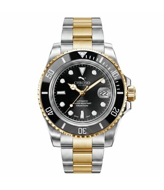 Chronoguard DeptMaster Black Two Tone Gold Diver Schwarz/Gold Automatik Herrenuhr
