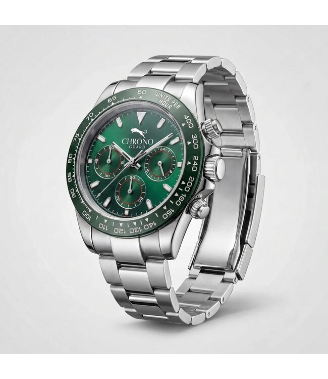 Chronoguard  Corsa Verde Smeraldo Chronograph Grün Herrenuhr