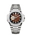 Chronoguard Cuore Cioccolato Open Heart Automatik Braun Herrenuhr