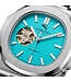 Chronoguard Cuore Turchese Open Heart Automatik Türkis Herrenuhr