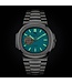 Chronoguard Cuore Turchese Open Heart Automatik Türkis Herrenuhr