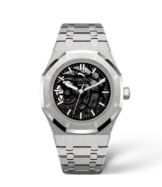 Chronoguard Vetta Nero Skeleton Automatik Schwarz Herrenuhr