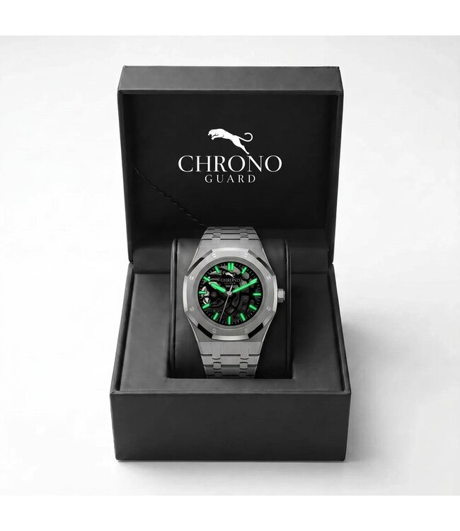 Chronoguard Vetta Nero Skeleton Automatik Schwarz Herrenuhr