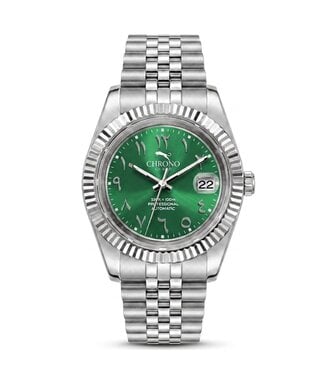 Chronoguard Classico Verde Arabico 39mm Automatik Grün Herrenuhr