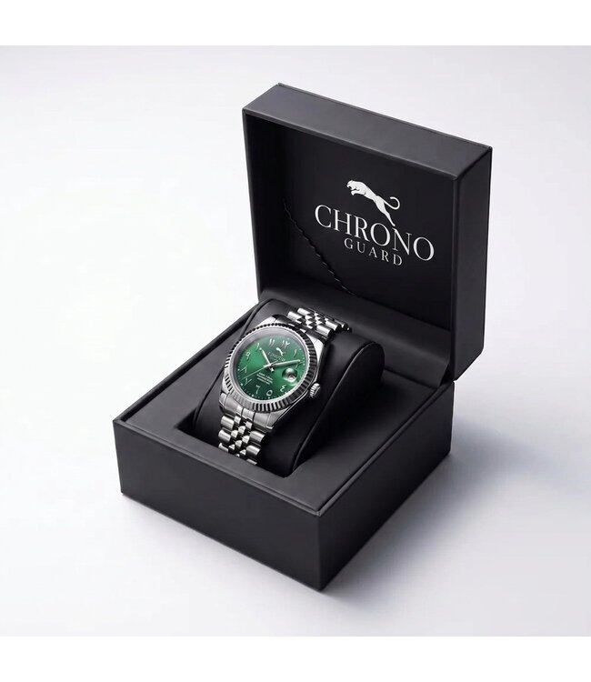Chronoguard  Classico Verde Arabico 39mm Automatik Grün Herrenuhr