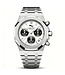 Chronoguard Traguardo Bianco 41mm Chronograph Weiss Herrenuhr