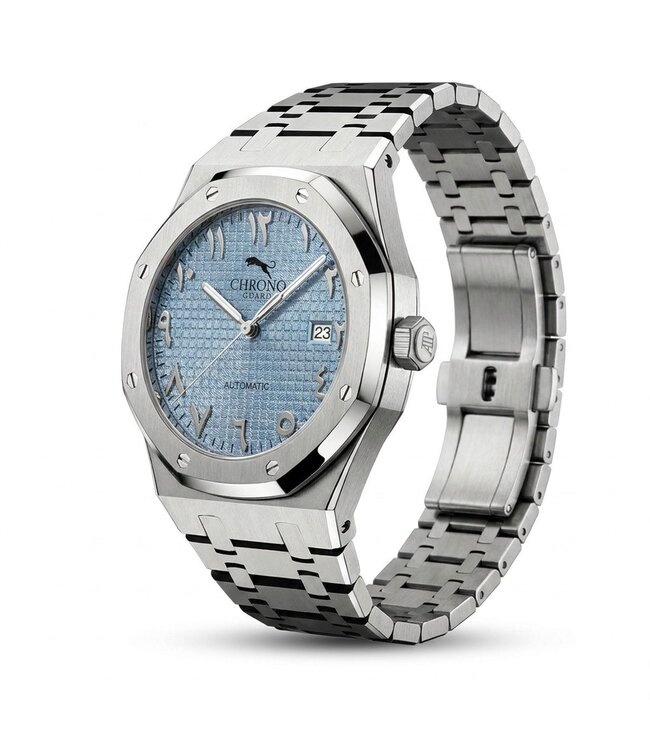 Chronoguard  Ottanta Arabico Azzurro 41mm Automatik Hellblau Herrenuhr