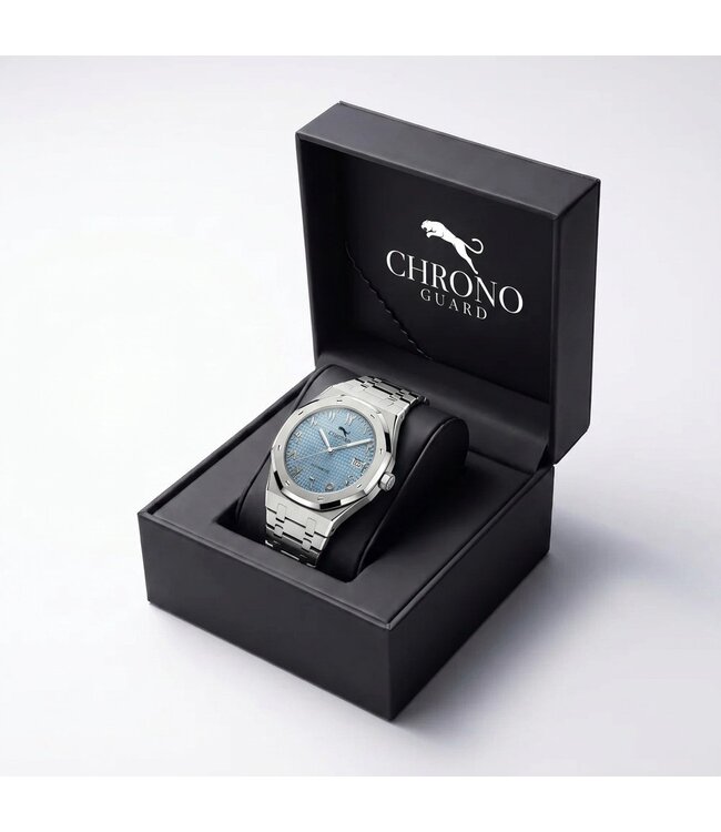 Chronoguard  Ottanta Arabico Azzurro 41mm Automatik Hellblau Herrenuhr