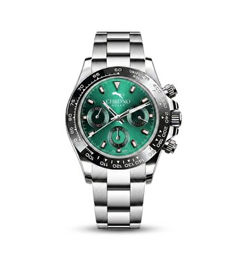 Chronoguard Pista Verde Pino 39mm Chronograph Grün Herrenuhr