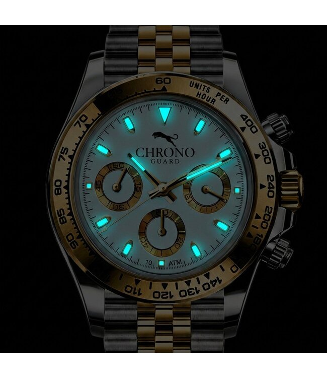 Chronoguard Carbon Fibra Gelb Skelett Automatik Herrenuhr