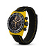 Chronoguard  Fibra Giallo Scheletro Nero 41mm Carbon Skelett Automatik Gelb Herrenuhr