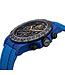 Chronoguard  Fibra Blu Scheletro 41mm Carbon Skelett Automatik Blau Herrenuhr