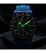 Chronoguard Carbon Fibra Blau Skelett Automatik Herrenuhr
