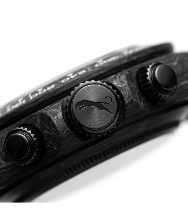 Chronoguard Carbon Fibra Schwarz Skelett Automatik Herrenuhr