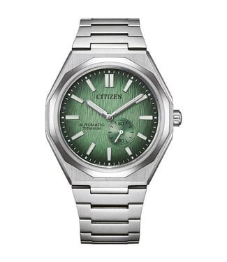 Citizen  Zenshin 60 NK5020-58X Automatik Super Titanium Grün Herrenuhr