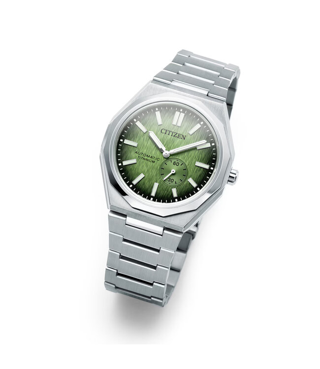 Citizen   Zenshin 60 NK5020-58X Automatik Super Titanium Grün Herrenuhr