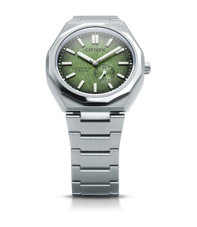 Citizen   Zenshin 60 NK5020-58X Automatik Super Titanium Grün Herrenuhr