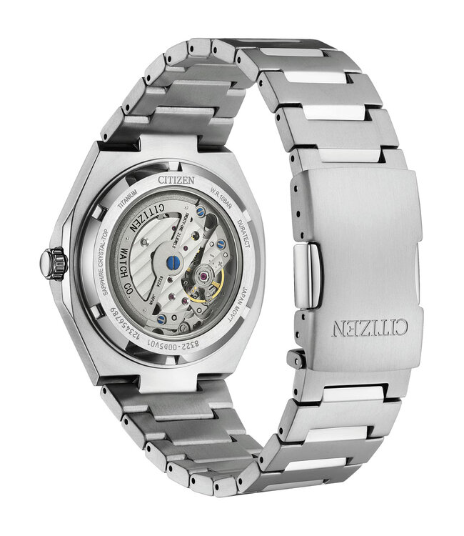 Citizen   Zenshin 60 NK5020-58L Automatik Super Titanium Hellblau Herrenuhr