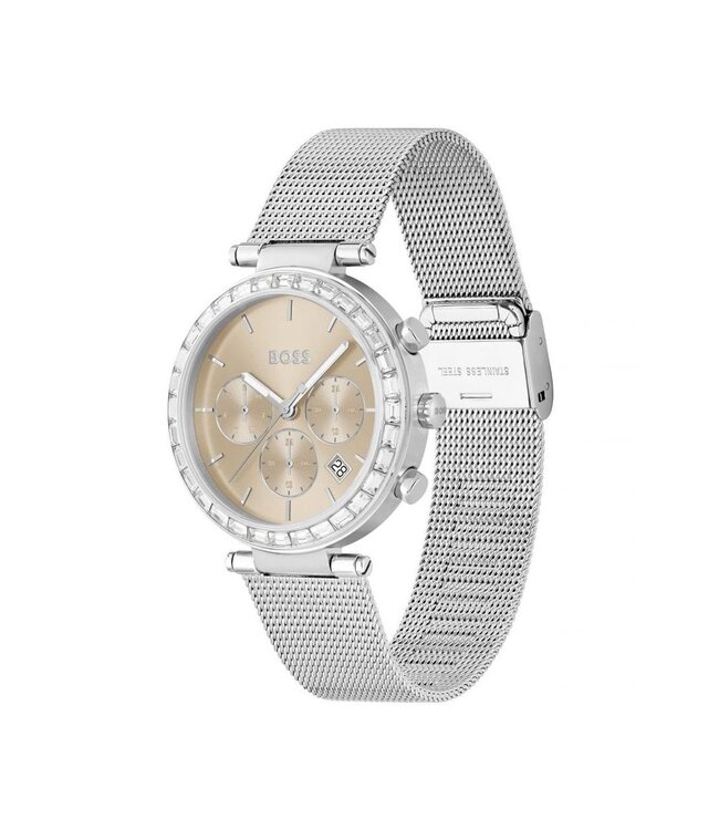 Hugo Boss  Andra 1502693 Quarz Multifunction Silber/Champagner Damenuhr