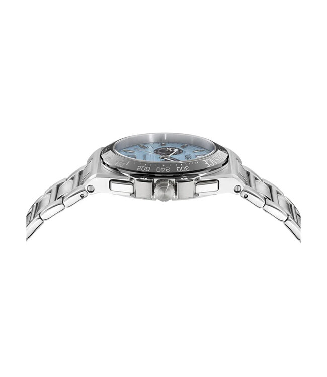 Versace  Greca Reaction VE5N00226 Chronograph Silber/Blau Herrenuhr