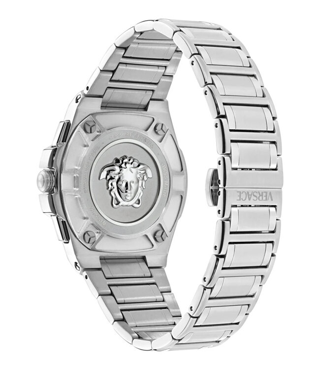 Versace  Greca Reaction VE5N00226 Chronograph Silber/Blau Herrenuhr