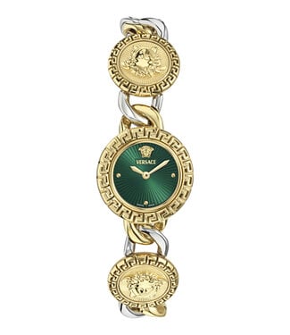Versace  La Greca Stud Icon VE0Q00125 Quarz Bicolor/Grün Damenuhr