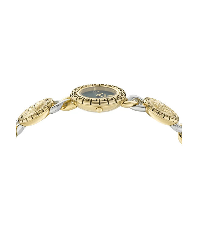 Versace  La Greca Stud Icon VE0Q00125 Quarz Bicolor/Grün Damenuhr
