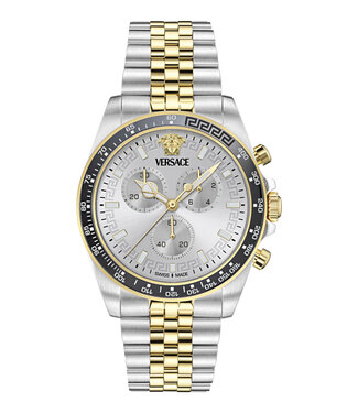 Versace  Greca Chrono Wave VE0H00725 Chronograph Bicolor/Silber Herrenuhr