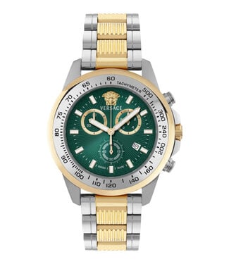 Versace  Greca Action Chrono VEKVA0426 Chronograph Bicolor/Grün Herrenuhr