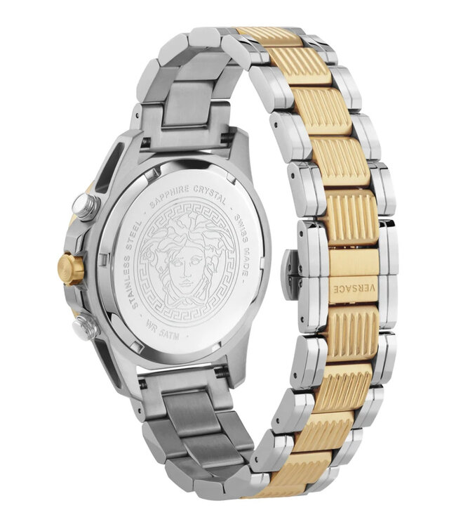 Versace   Greca Action Chrono VEKVA0426 Chronograph Bicolor/Grün Herrenuhr