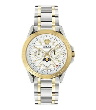 Versace  V-Galaxy Moonphase VE0K00225 Quarz Bicolor/Weiss Herrenuhr