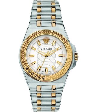 Versace  Chain Reaction VEHD00420 Quarz Gold/Silber Damenuhr