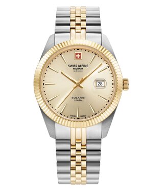 Swiss Alpine Military  Solaris 7016.1241SAM Quarz Bicolor/Silber Herrenuhr
