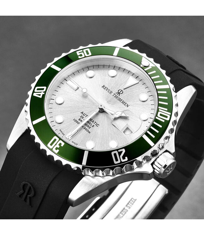Revue Thommen  Diver 17571.2824 Automatik Silber Herrenuhr