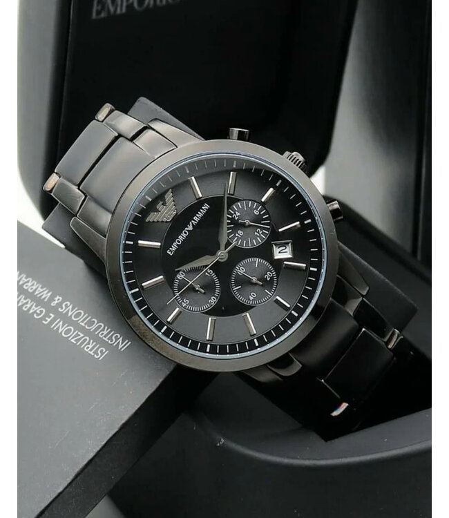 Emporio Armani  Classic AR2453 Chronograph Schwarz Herrenuhr