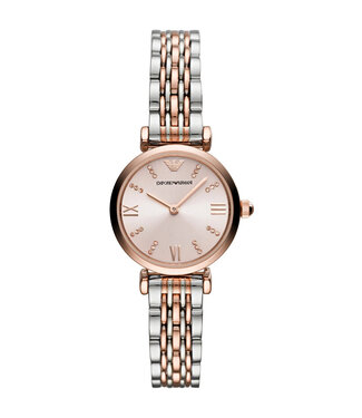 Emporio Armani  Gianni T-Bar AR11223 Rosa Bicolor Damenuhr
