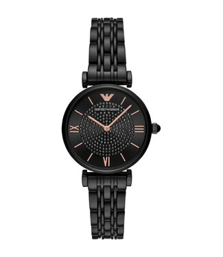 Emporio Armani  Gianni T-Bar AR11245 Schwarz Damenuhr
