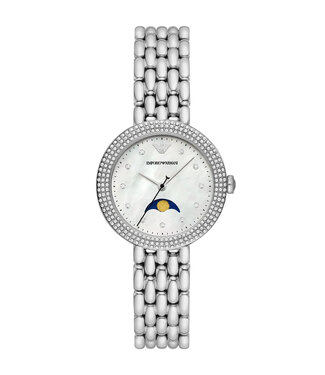 Emporio Armani  Rosa AR11461 Perlmutt Mondphase Damenuhr
