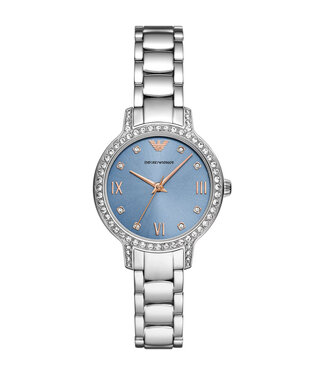 Emporio Armani  Cleo AR11585 Blau Silber Damenuhr