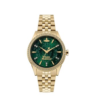 Vivienne Westwood  Little Wallace VV327GRGD Grün Gold Damenuhr