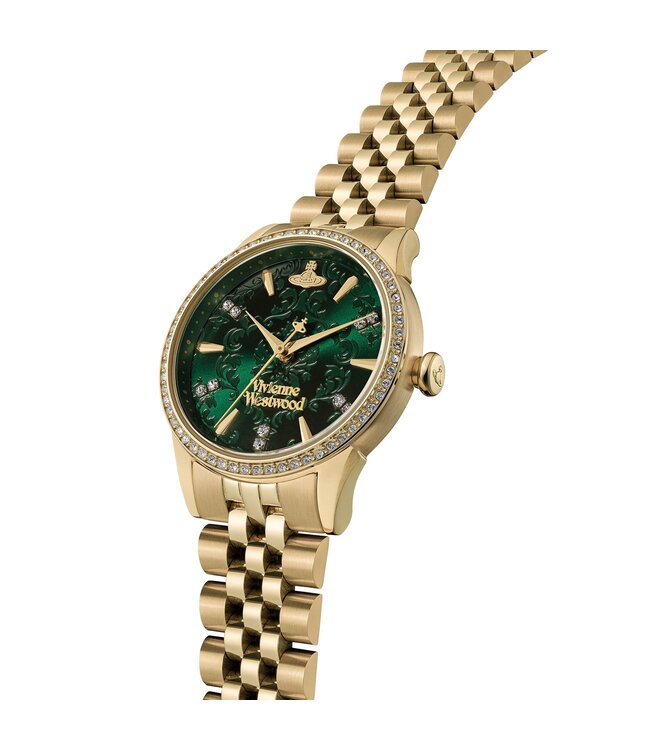 Vivienne Westwood  Little Wallace VV327GRGD Grün Gold Damenuhr