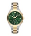 Emporio Armani  Claudio AR11511 Chronograph Grün Bicolor Herrenuhr