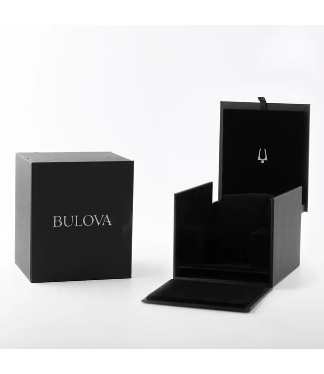 Bulova Surveyor 96A345 Automatik Open Heart Weiss Herrenuhr
