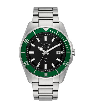 Bulova Marine Star 98B482 Grün Schwarz Herrenuhr