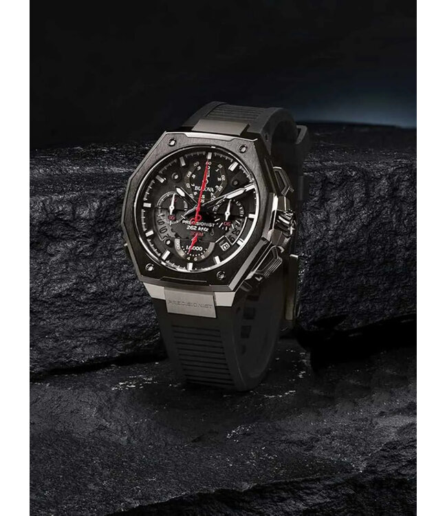 Bulova Series X 98B358 Precisionist Chronograph Schwarz Herrenuhr