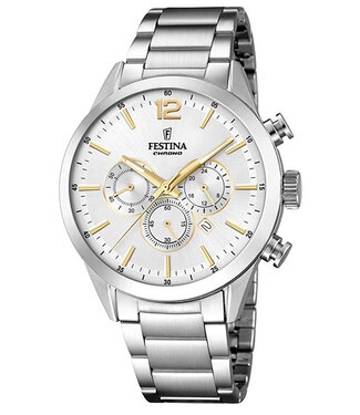 Festina F20343/1 Herrenuhr Timeless Chronograph 43 mm