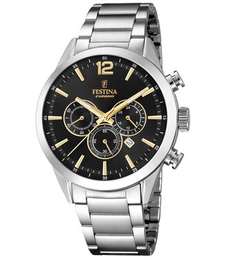Festina F20343/4 Herrenuhr Timeless Chronograph 43 mm
