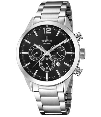 Festina F20343/8 Herrenuhr Timeless Chronograph 43 mm